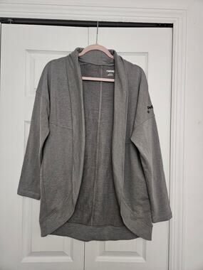 Deloitte OGIO Heather Grey Luuma Cocoon Fleece Open Cardigan, Women's Med NWOT